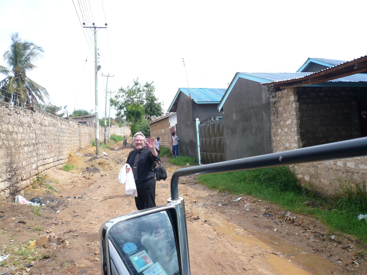 Dr. Darrell Peregrym in the streets of Mombasa